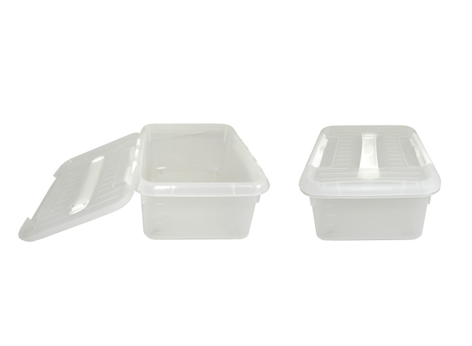 Контейнер для продуктов прямоуг. 6,0 л. 30*23*12 см. с ручкой, с белым зажимом MGprof /1/12/