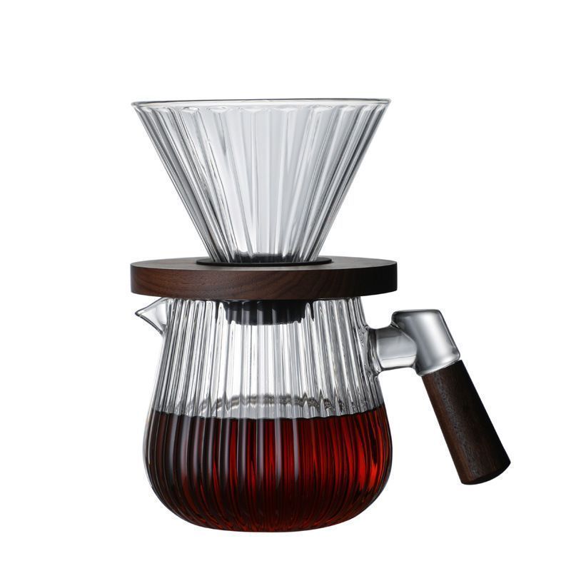 Кофе дриппер на 1-4 чашки+кофейник 600 мл,боросиликатное стекло, P.L. Proff Coffee