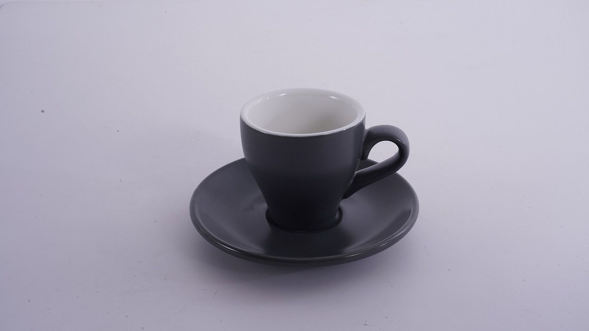 Кофейная пара Barista (Бариста) 80 мл,серый-матовый цвет, P.L.