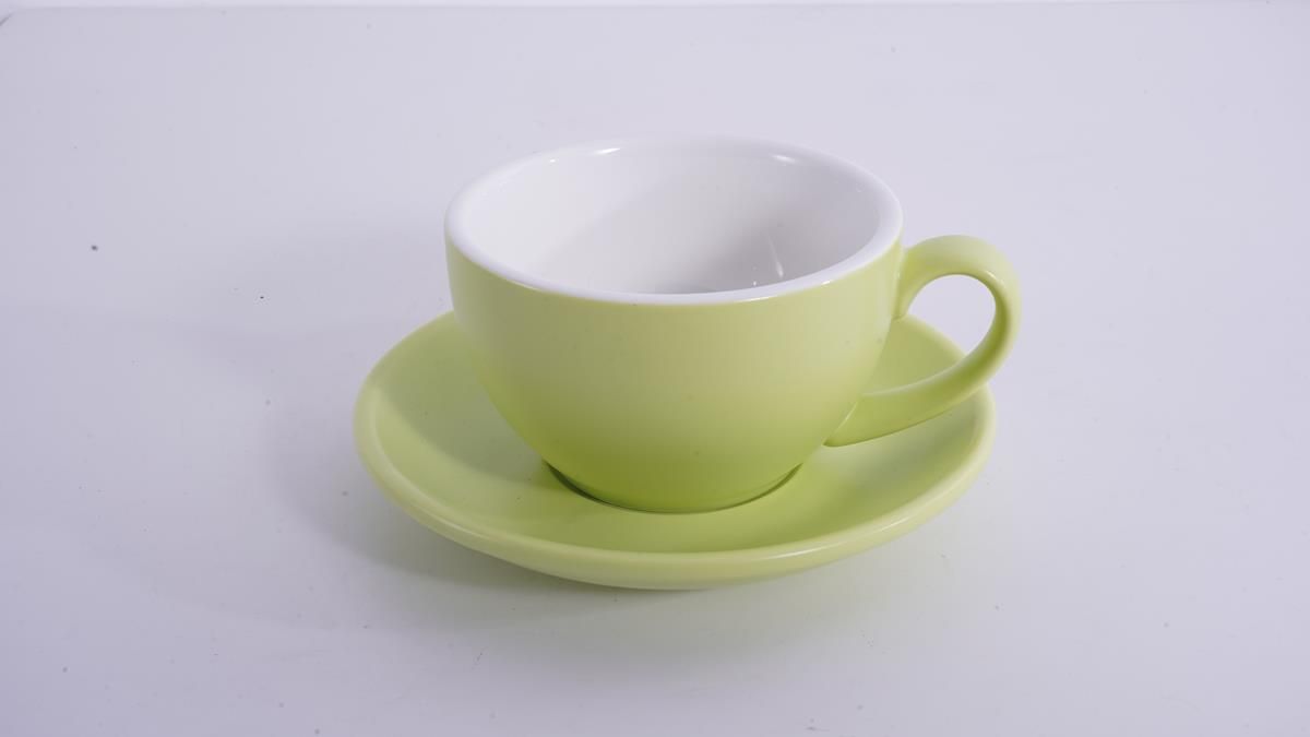 Кофейно-чайная пара Barista (Бариста) 300 мл,матовый цвет зеленого плода, P.L.