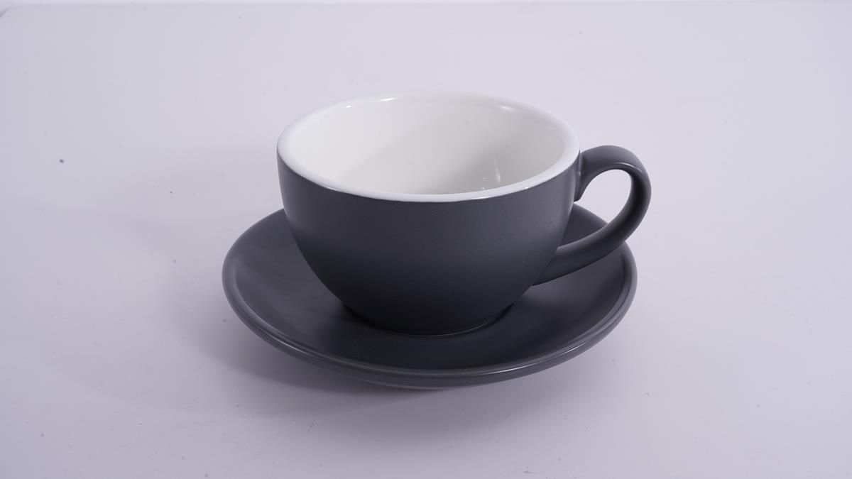 Кофейно-чайная пара Barista (Бариста) 300 мл,серый-матовый цвет, P.L.