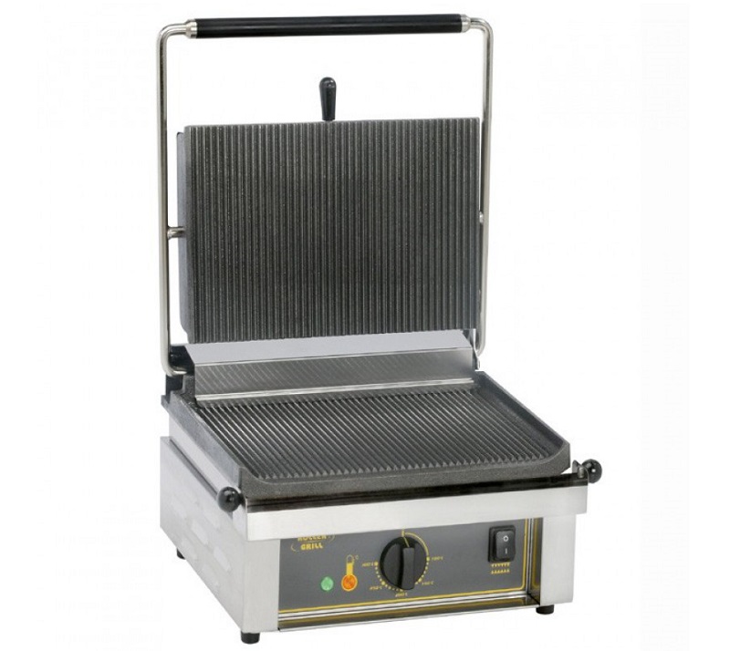 Гриль контактный 430*385*220 мм, 2 рифл. поверхности Roller Grill Panini R /1/