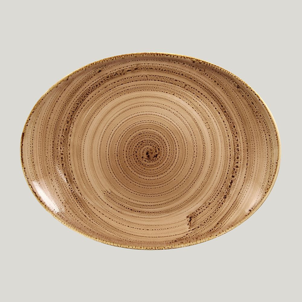 Овальная тарелка RAK Porcelain Twirl Shell 32*23 см