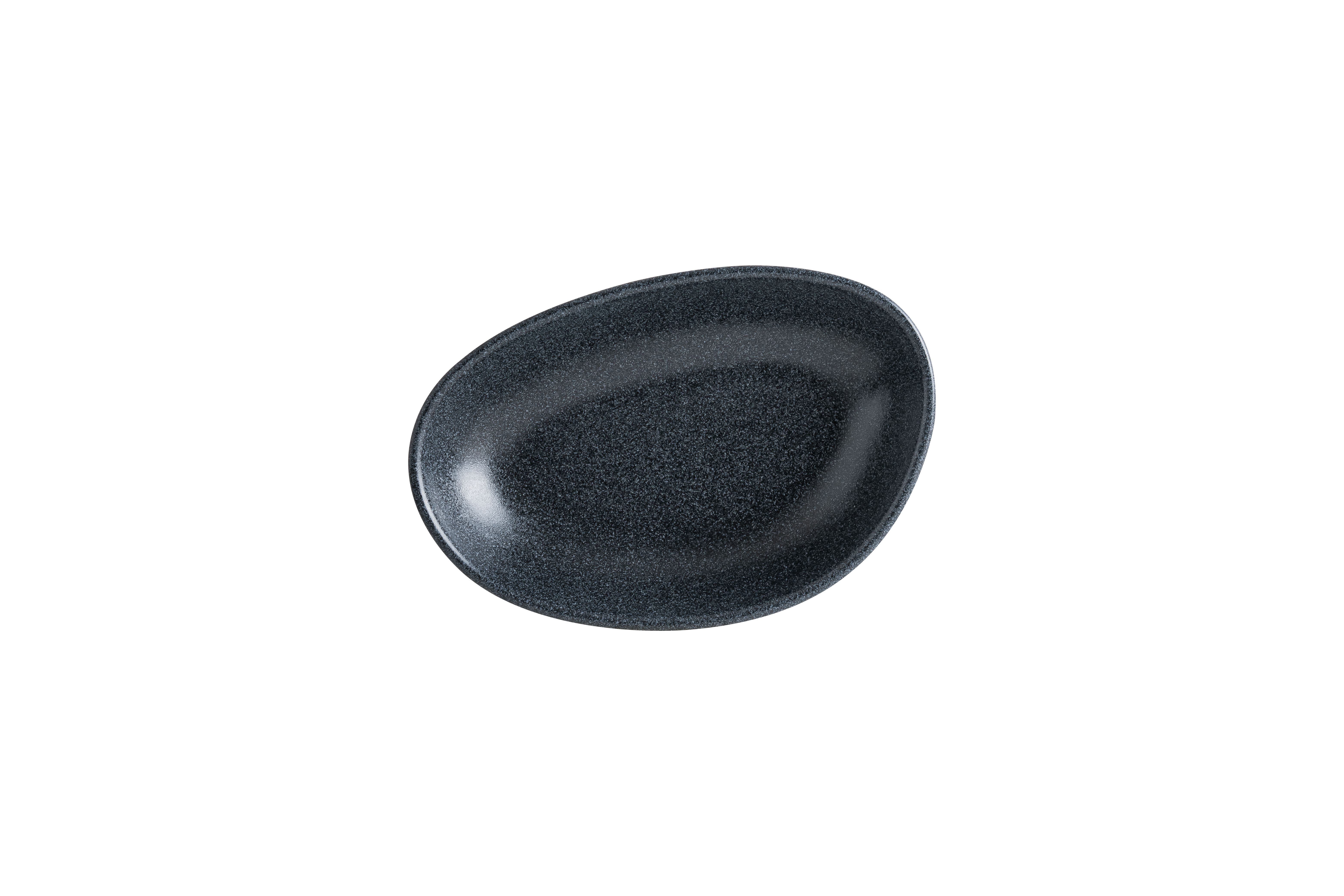 Соусник овальный 150*100 мм. 140 мл. h=30 мм. Графит, форма Ваго Bonna /1/12/2892/