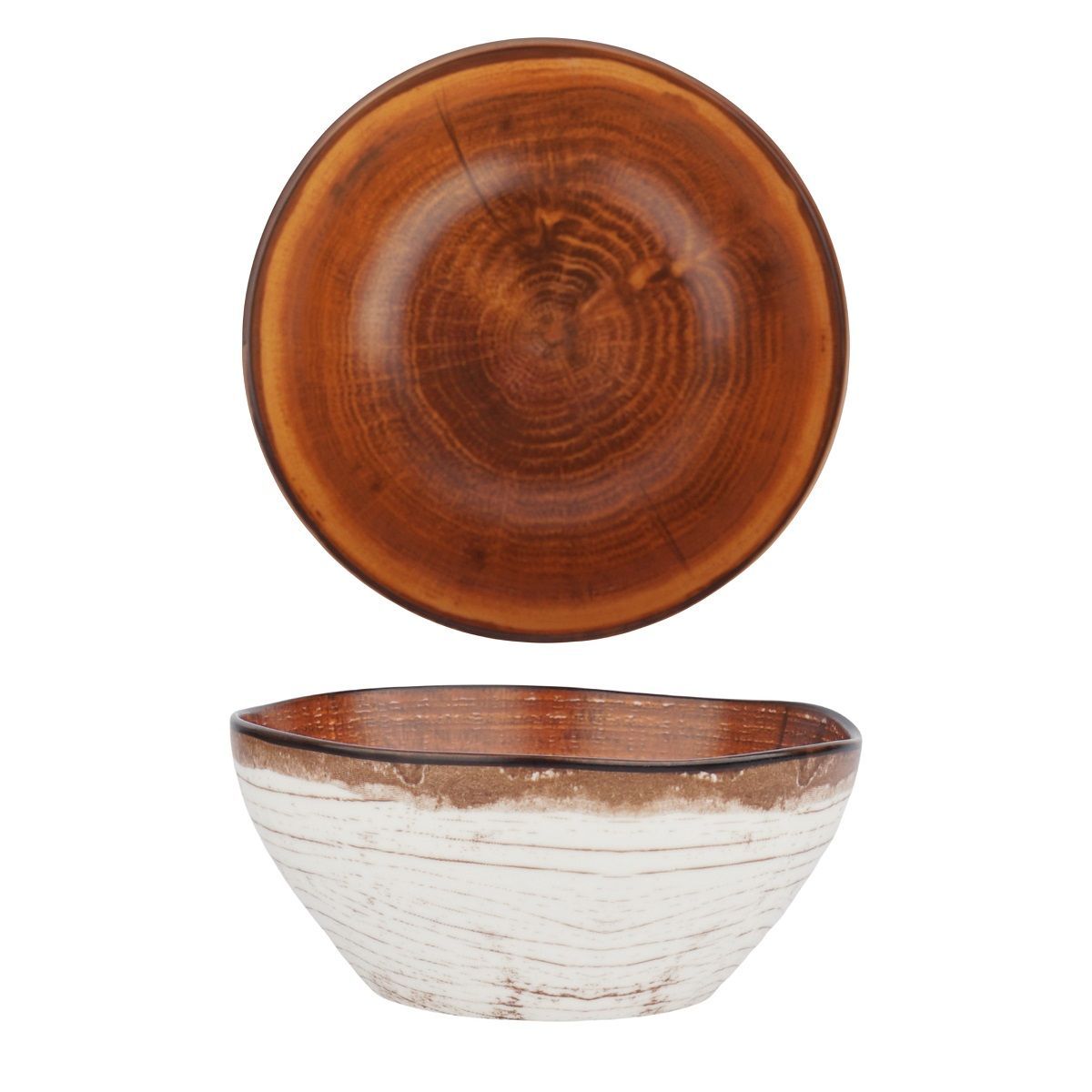 Салатник d=13 см, 380 мл, h=5.4 см, фарфор P.L. cерия WOOD-FUSION