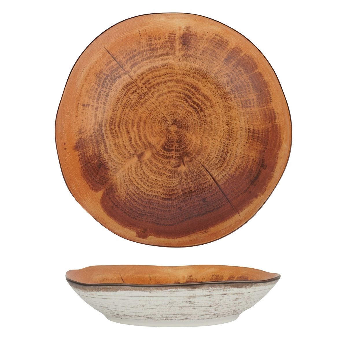 Салатник d=23 см,1.1л, h=5.1см, фарфор P.L. cерия WOOD-FUSION