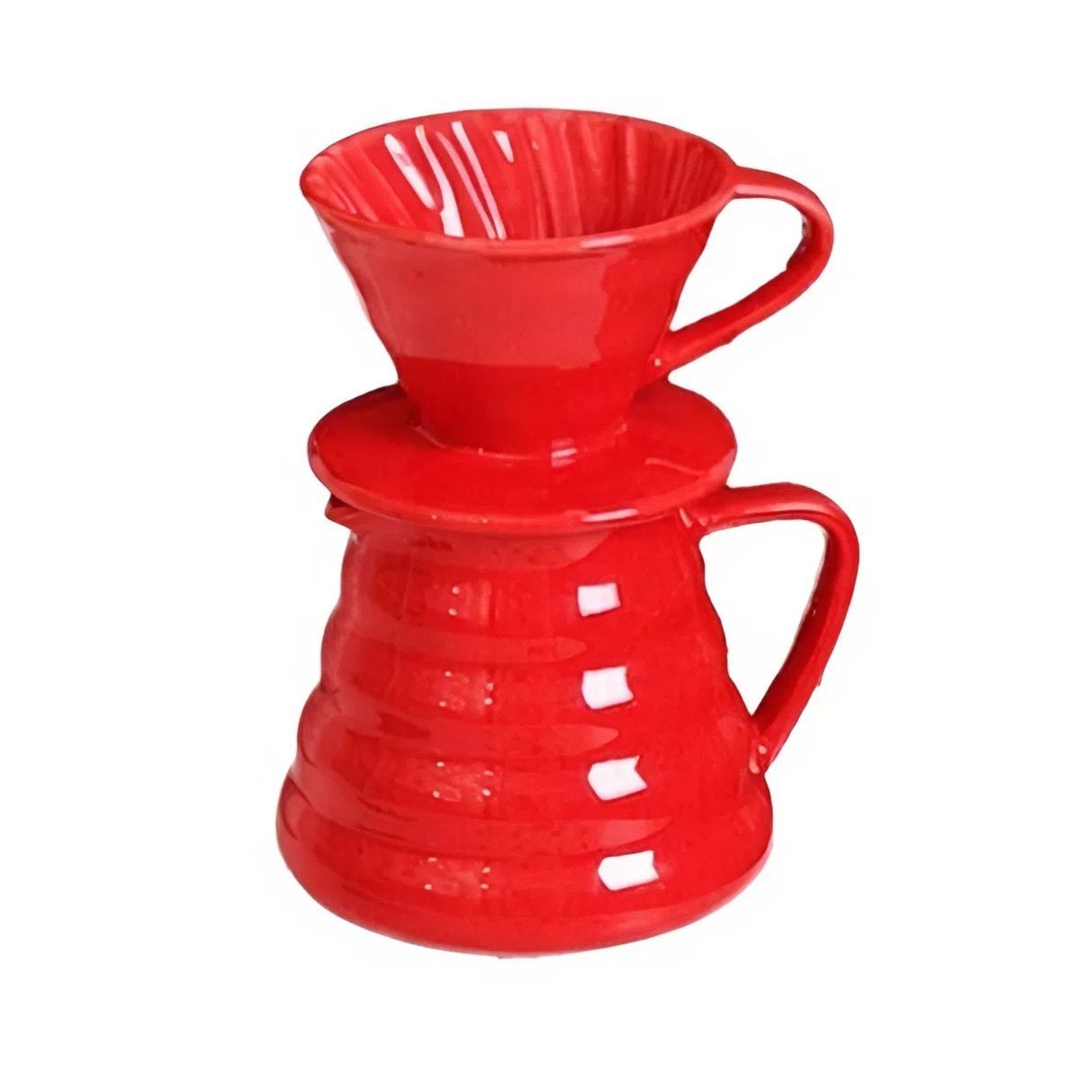 Сет-кофе дриппер на 2-4 чашки+кофейник 520 мл,керамика, P.L. Proff Coffee