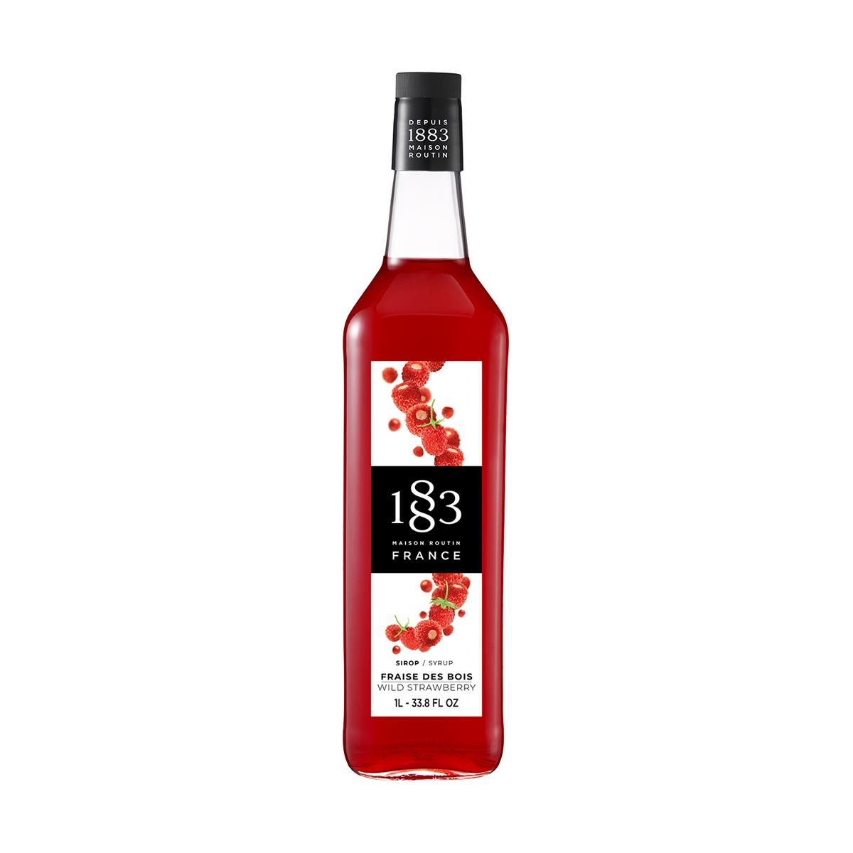 Сироп 1883 Maison Routin Дикая клубника (Wild strawberry), 1 л, стекло