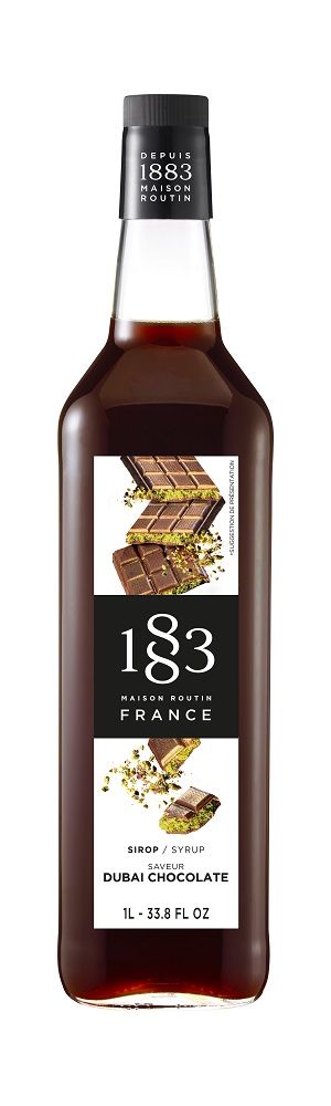 Сироп 1883 Maison Routin Шоколадно-Фисташковый (DUBAI CHOKOLAD),1 л, стекло