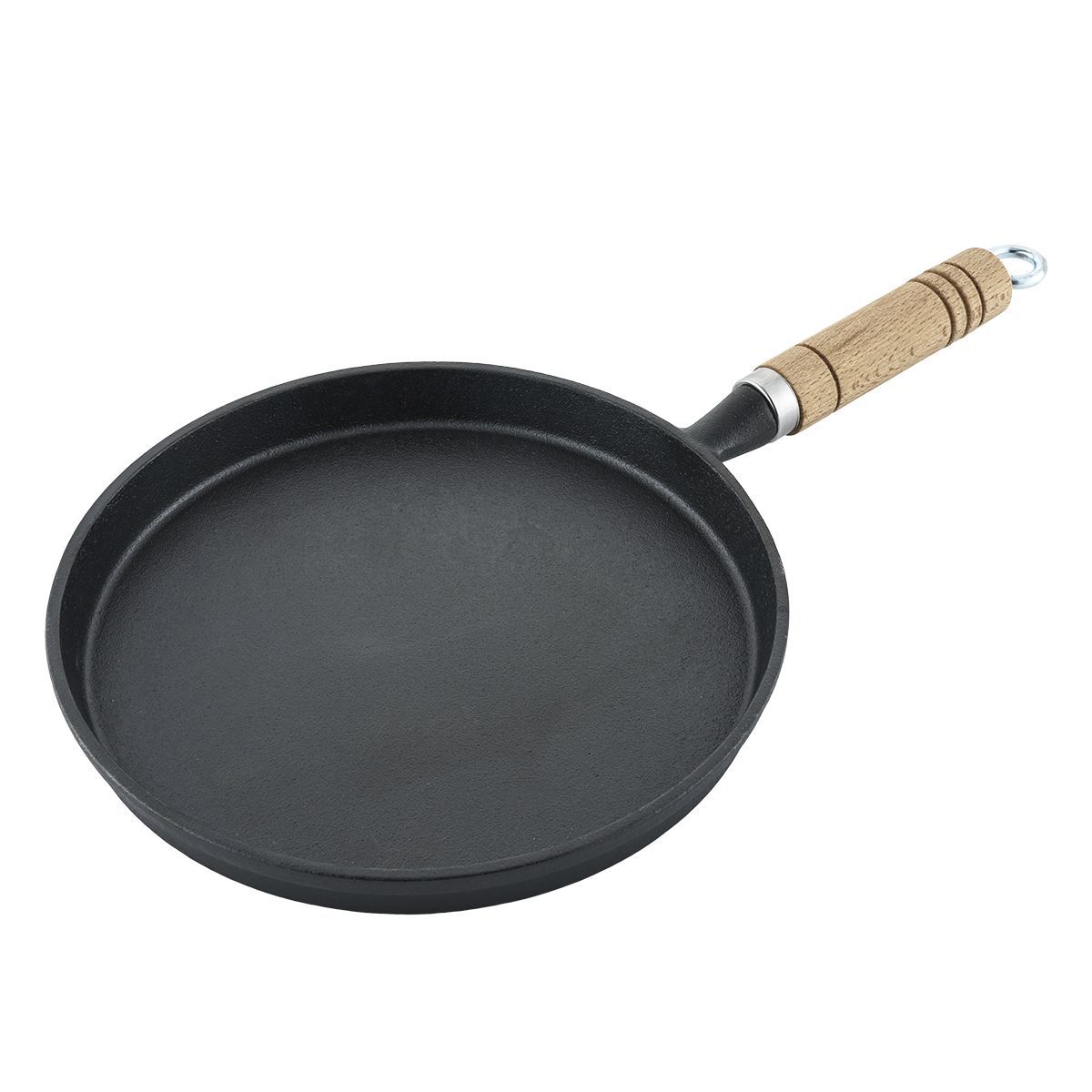 Сковородка чугунная,блинная 20 cм,деревяннаяручка P.L.-ProffCuisine