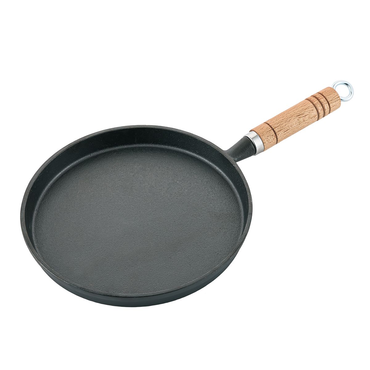 Сковородка чугунная,блинная 22 cм,деревяннаяручка P.L.-ProffCuisine