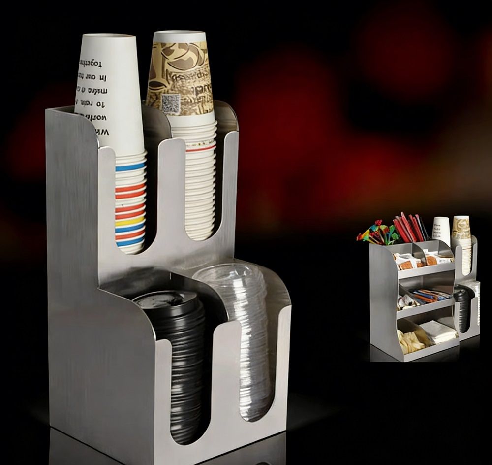 Станция для хранения кофейных аксессуаров,сталь,20*20*40 см,   P.L. Proff Coffee