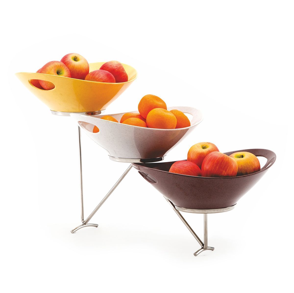 Стойка металлическая для выкладки + три салатника,65*16*35 см, P.L.--Hotelware