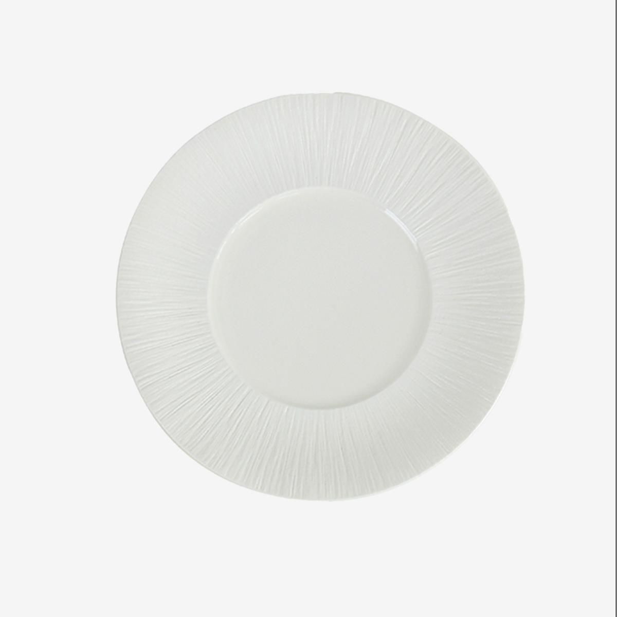 Тарелка мелкая d=21см, h=2.4см, фарфор,серия 