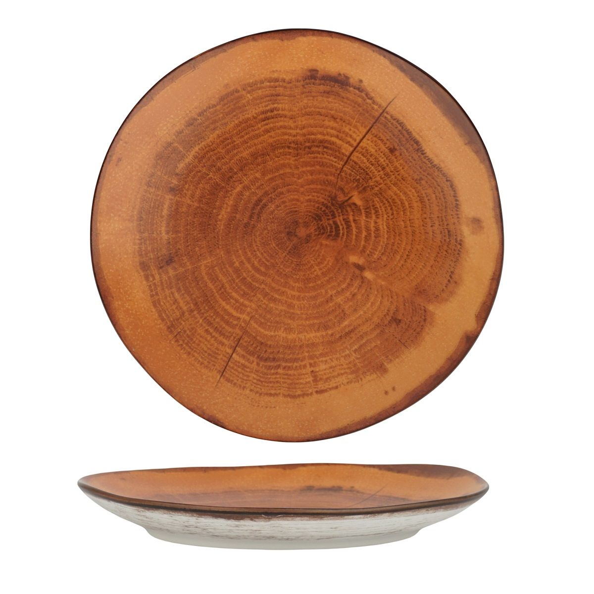 Тарелка d=21 см, фарфор P.L. cерия WOOD-FUSION