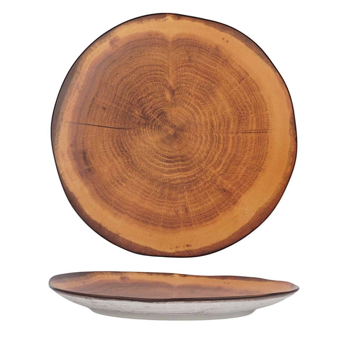 Тарелка d=27 см, фарфор P.L. cерия WOOD-FUSION