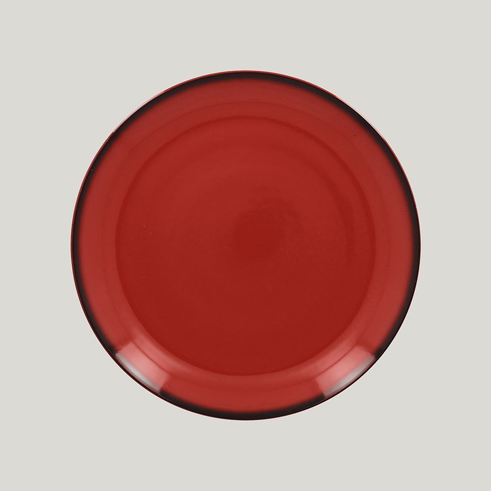 Тарелка круглая RAK Porcelain LEA Red 24 см (красный цвет)