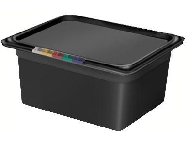 Гастроемкость 1/2 h=150 мм. 8,9 л. п/п черная /1/8/